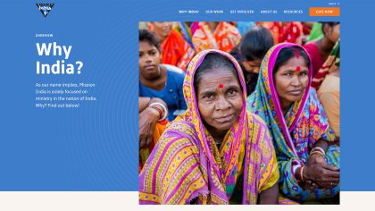 missionindia.org screenshot